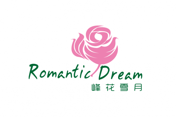 峰花雪月花店標志設計